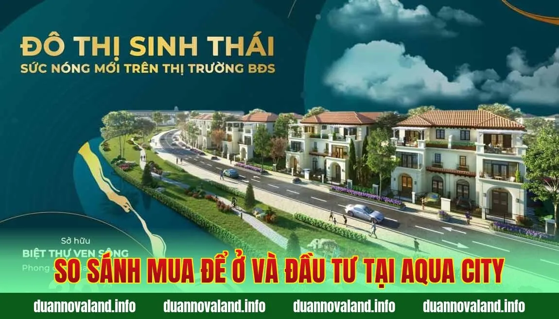 So sánh mua để ở và đầu tư tại Aqua City