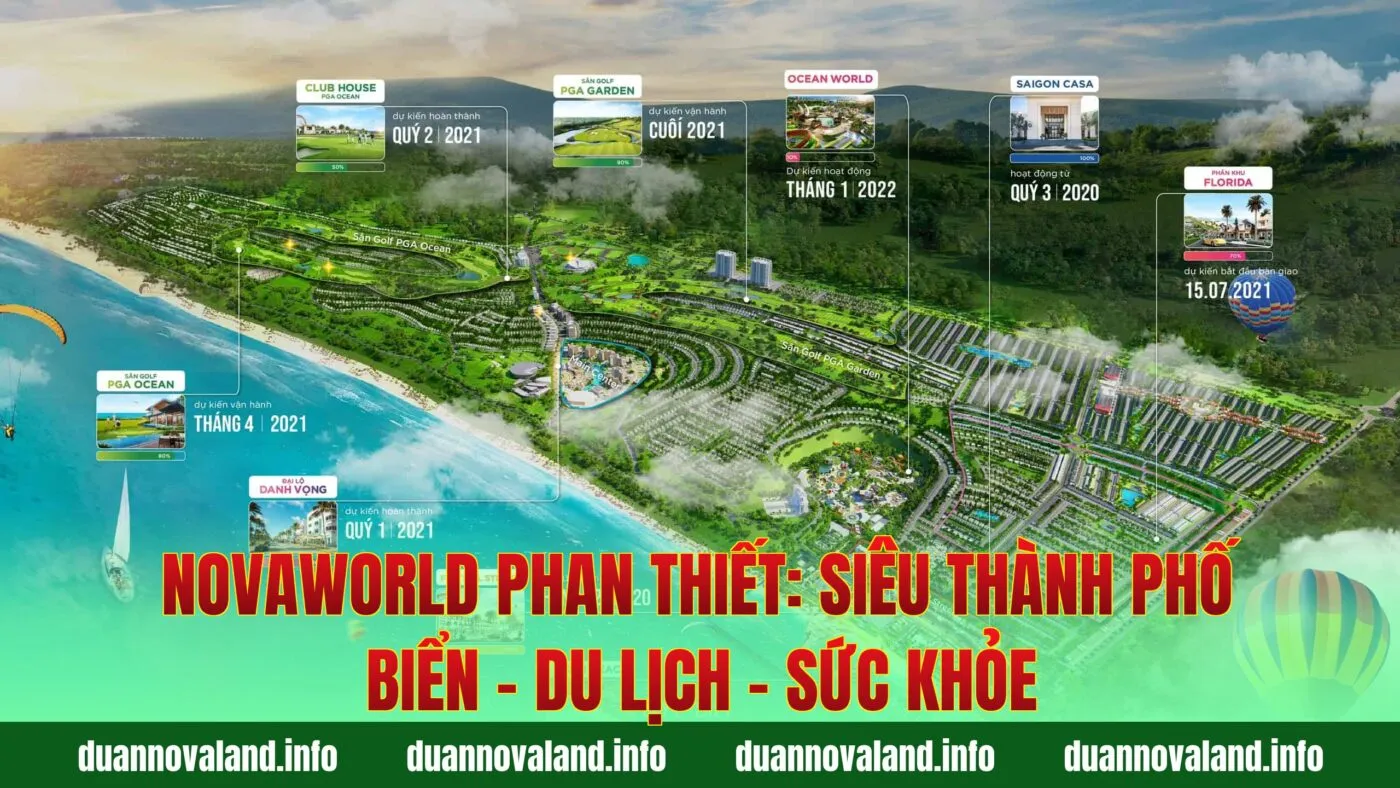 Novaworld Phan Thiết: Siêu thành phố biển – du lịch – sức khỏe