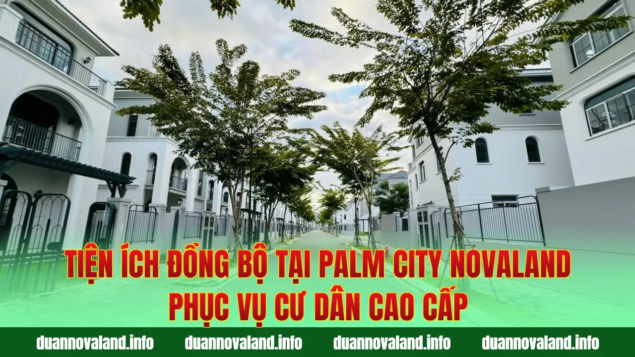 Tiện ích đồng bộ tại Palm City Novaland phục vụ cư dân cao cấp